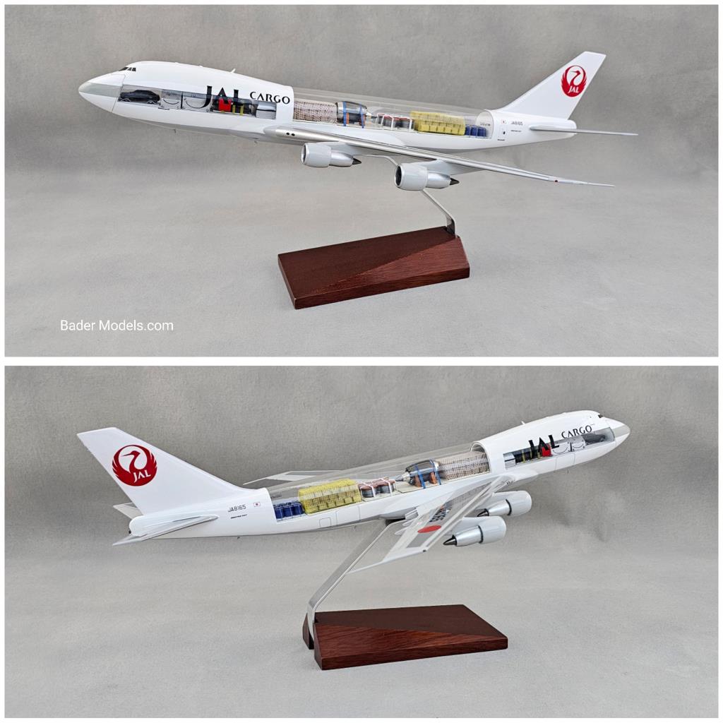 JAL Cargo - B747-200F - (1:144) - 180° Clear Top